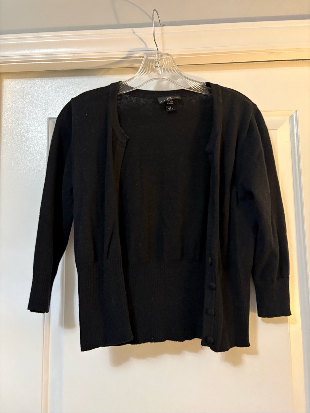 Byer California Black Women's Button-Front Cardigan